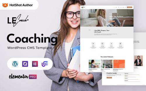 Lecoach - Life Coaching WordPress Elementor Theme theme free